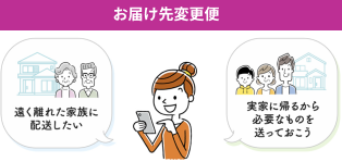 お届け先変更について